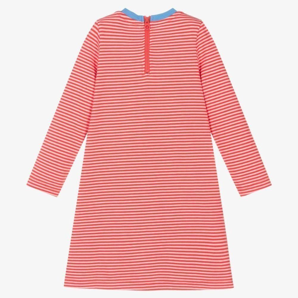 Joules Pink Stripe Horse Rosalee Long-Sleeve A-Line Dress 3 NWT - Picture 2 of 10